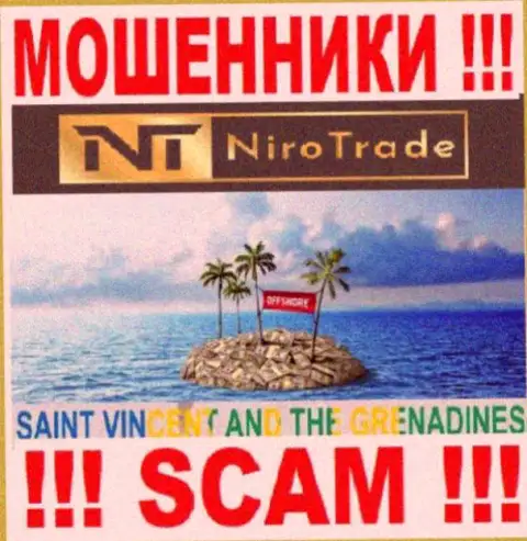 NiroTrade пустили корни на территории St. Vincent and the Grenadines и безнаказанно крадут денежные средства