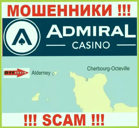 Поскольку Admiral Casino имеют регистрацию на территории Алдерней, украденные депозиты от них не вернуть