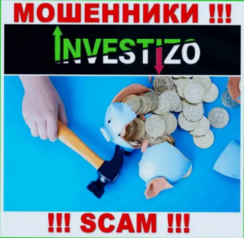 Investizo - internet-аферисты, можете утратить абсолютно все свои денежные вложения