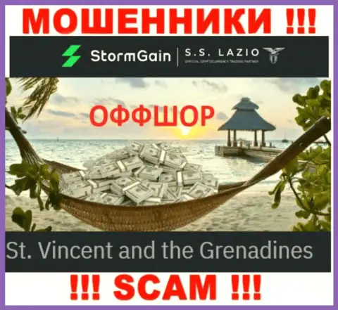 St. Vincent and the Grenadines - здесь, в оффшорной зоне, пустили корни internet воры ШтормГейн