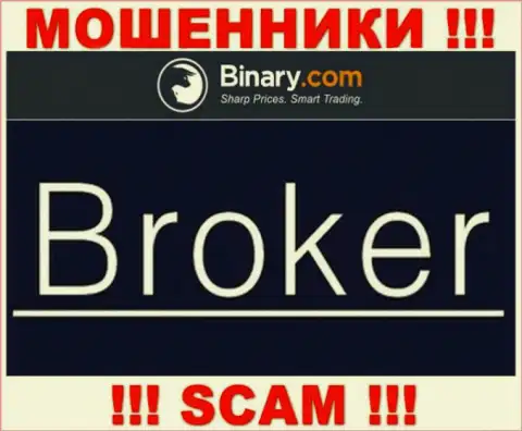 Binary разводят лохов, предоставляя мошеннические услуги в сфере Broker