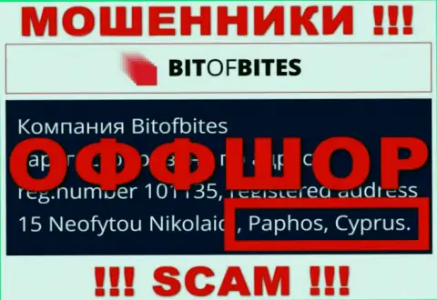 BitOfBites Com - это лохотронщики, их адрес регистрации на территории Cyprus