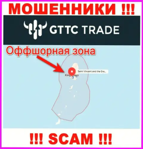 ЖУЛИКИ GT-TC Trade зарегистрированы невероятно далеко, а именно на территории - Saint Vincent and the Grenadines