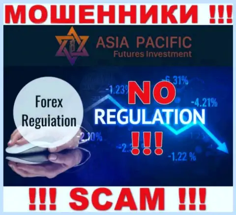 ДОВОЛЬНО-ТАКИ ОПАСНО иметь дело с Asia Pacific Futures Investment Limited, которые не имеют ни лицензионного документа, ни регулятора