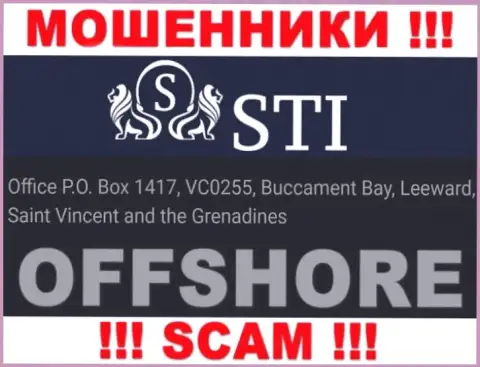 STOKTRADEINVEST LTD - это противоправно действующая организация, расположенная в оффшорной зоне Офис П.О. Бокс 1417, ВЦ0255, Буккамент Бей, Леевард, Сент-Винсент и Гренадины, будьте крайне бдительны