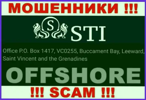 STOKTRADEINVEST LTD - это противоправно действующая организация, расположенная в оффшорной зоне Офис П.О. Бокс 1417, ВЦ0255, Буккамент Бей, Леевард, Сент-Винсент и Гренадины, будьте крайне бдительны