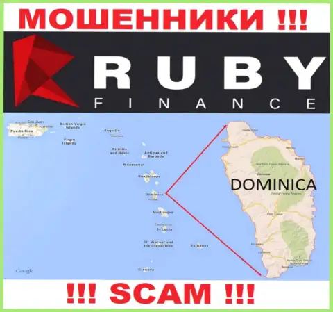 Контора RubyFinance World присваивает денежные средства наивных людей, расположившись в офшорной зоне - Commonwealth of Dominica