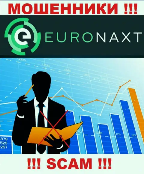 Разводилы EuroNaxt Com беспрепятственно мошенничают - у них нет ни лицензии ни регулятора