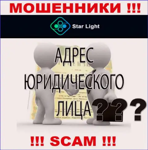 Мошенники StarLight24 отвечать за свои проделки не хотят, поскольку сведения о юрисдикции скрыта