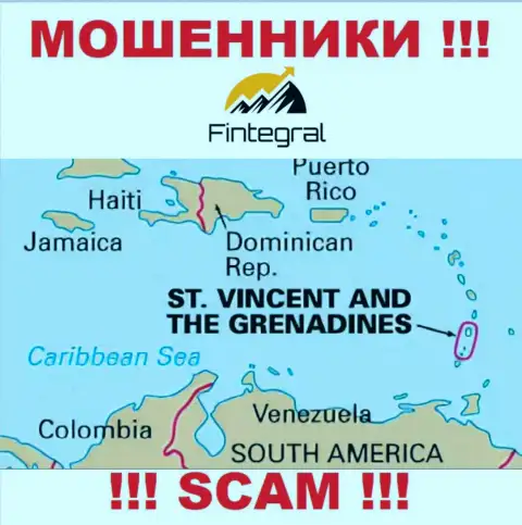 St. Vincent and the Grenadines - здесь официально зарегистрирована противозаконно действующая организация Финтеграл