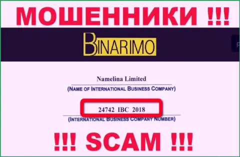 Будьте бдительны !!! Namelina Limited мошенничают !!! Регистрационный номер данной компании: 24742 IBC 2018