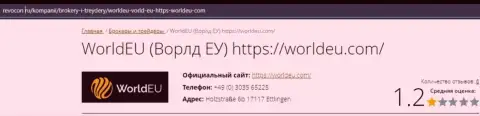 Обзор мошеннических комбинаций scam-организации ВорлдЕУ - это МОШЕННИКИ !!!
