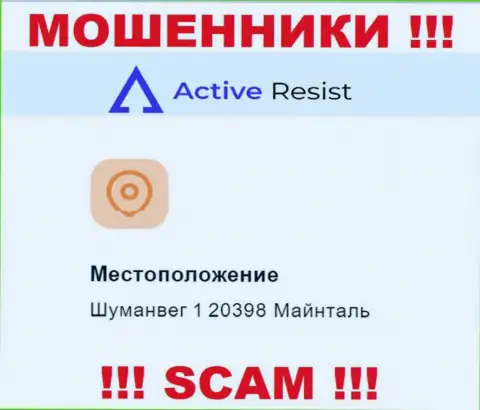 Адрес регистрации ActiveResist на официальном веб-сервисе фиктивный !!! Будьте бдительны !