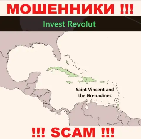 Invest-Revolut Com находятся на территории - St. Vincent and the Grenadines, избегайте совместной работы с ними