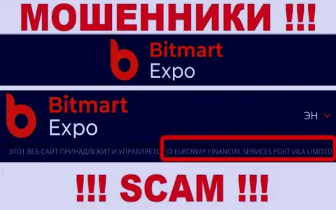 Информация о юр лице интернет мошенников Bitmart Expo