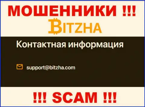 Адрес электронного ящика кидал Bitzha24 Com, инфа с официального портала